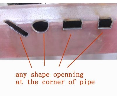 plasma pipe cutter cuts tube