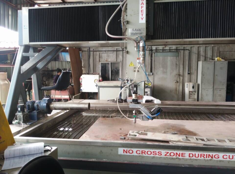 AC type five axis Waterjet Machine