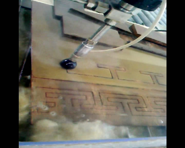 water jet cutting ceramic tile